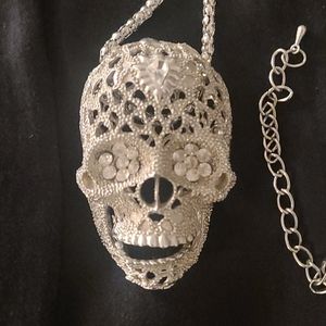 Betsey Johnson skull necklace